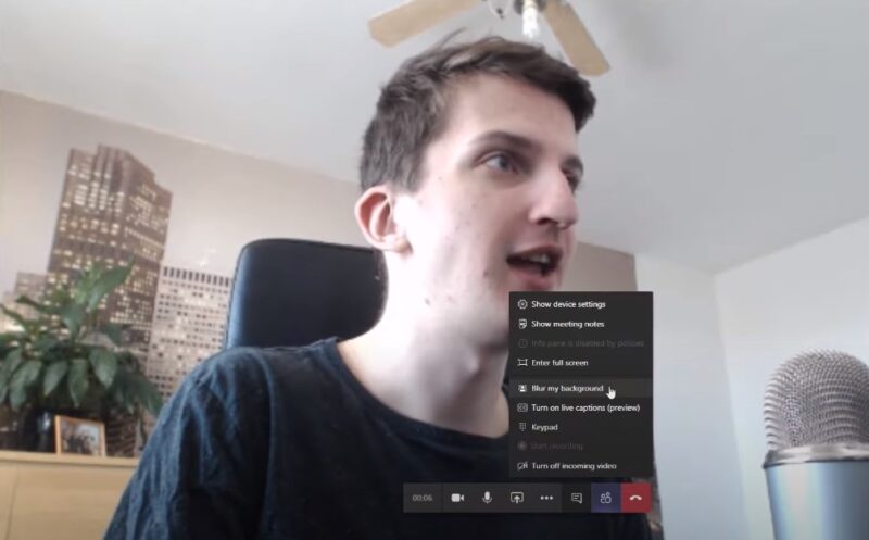 How to Maximize Use of Microsoft Teams blur background